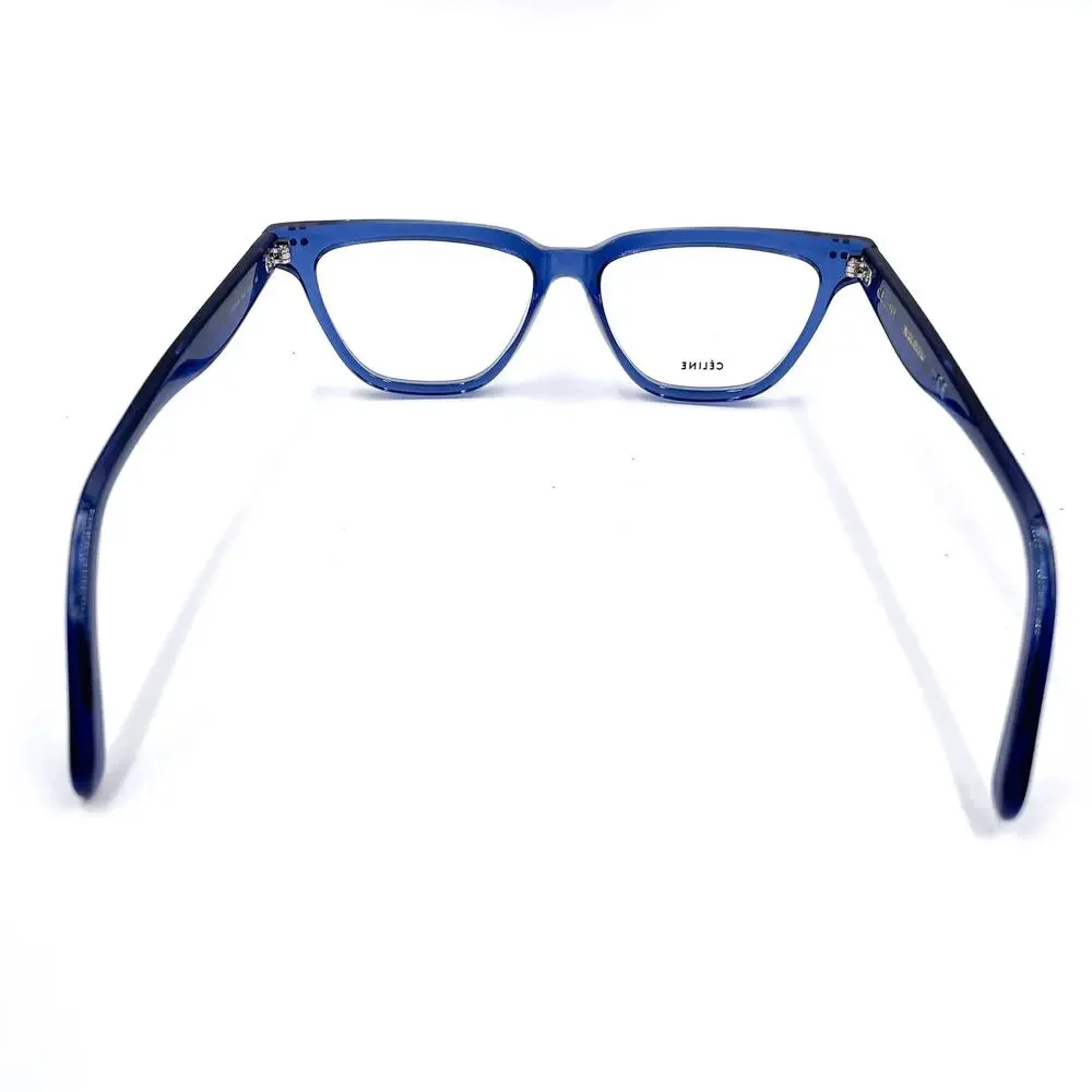 Celine Eyeglasses Blue Crystal Frames‎ Full Rim Square Optical CL50009I